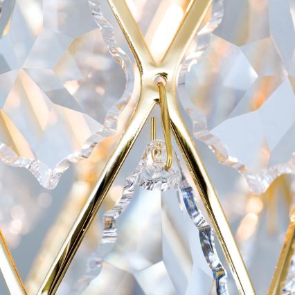 Griestu lampa RITA 1xG9/40W/230V Ø 9 cm, zelta krāsā