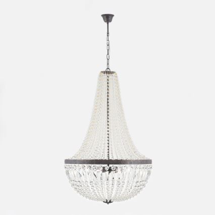 Kristāla lustra ar ķēdi ARILA 6xE27/60W/230V d. 60 cm brūna/patina