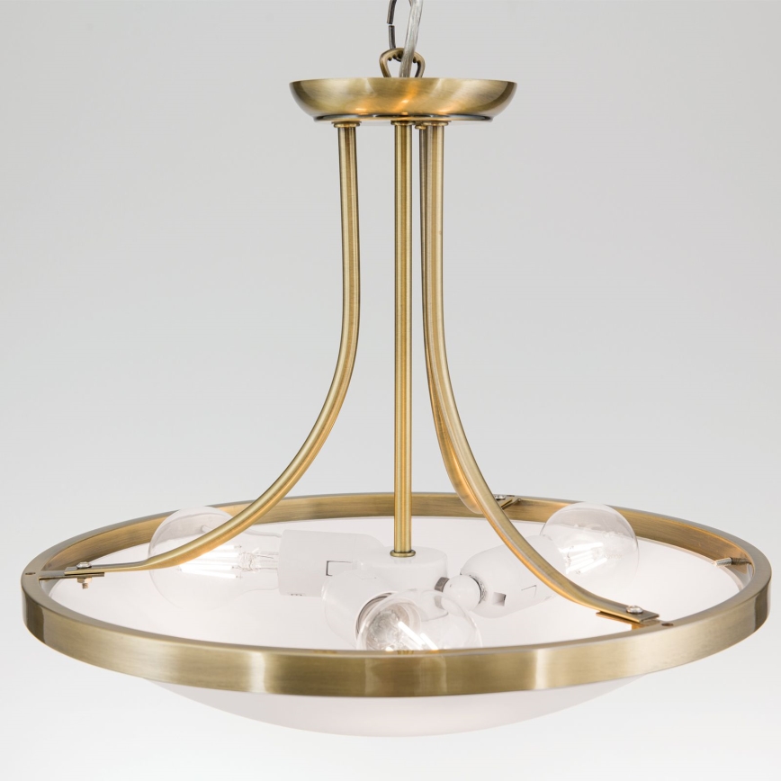 Lustra ar ķēdi AIDA 3xE27/60W/230V d. 39,5 cm misiņš