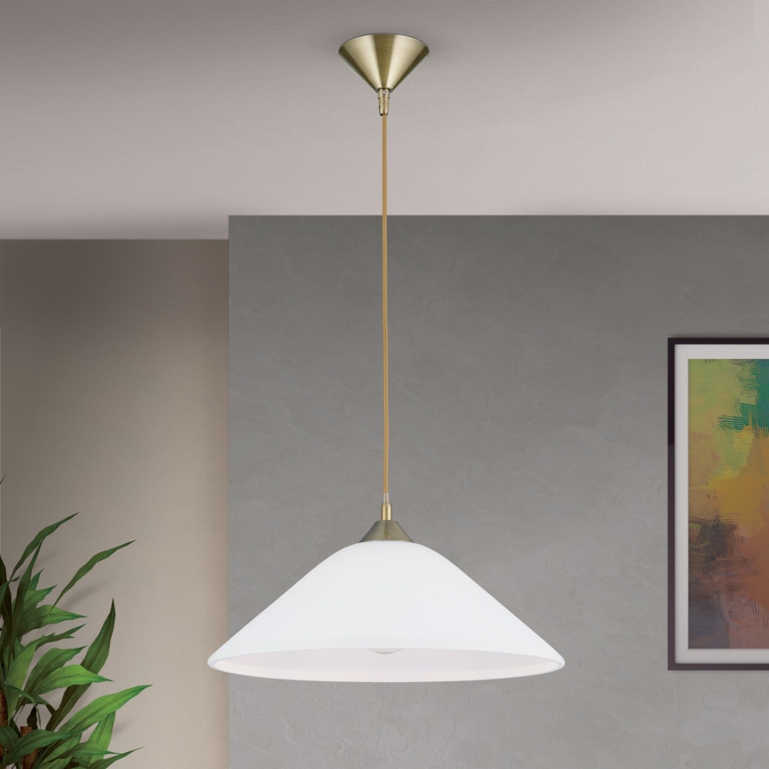 Lustra ar auklu GRADO 1xE27/60W/230V d. 40 cm misiņš