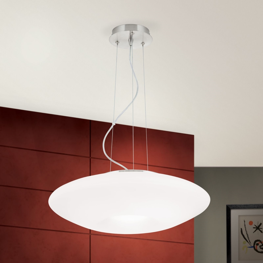 Lustra ar auklu BLANC 2xE27/60W/230V d. 49 cm matēts hroms