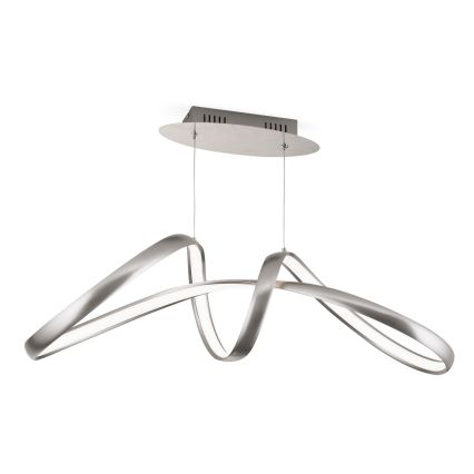 LED Aptumšojama lustra ar auklu CIRCUS LED/36W/230V sudraba