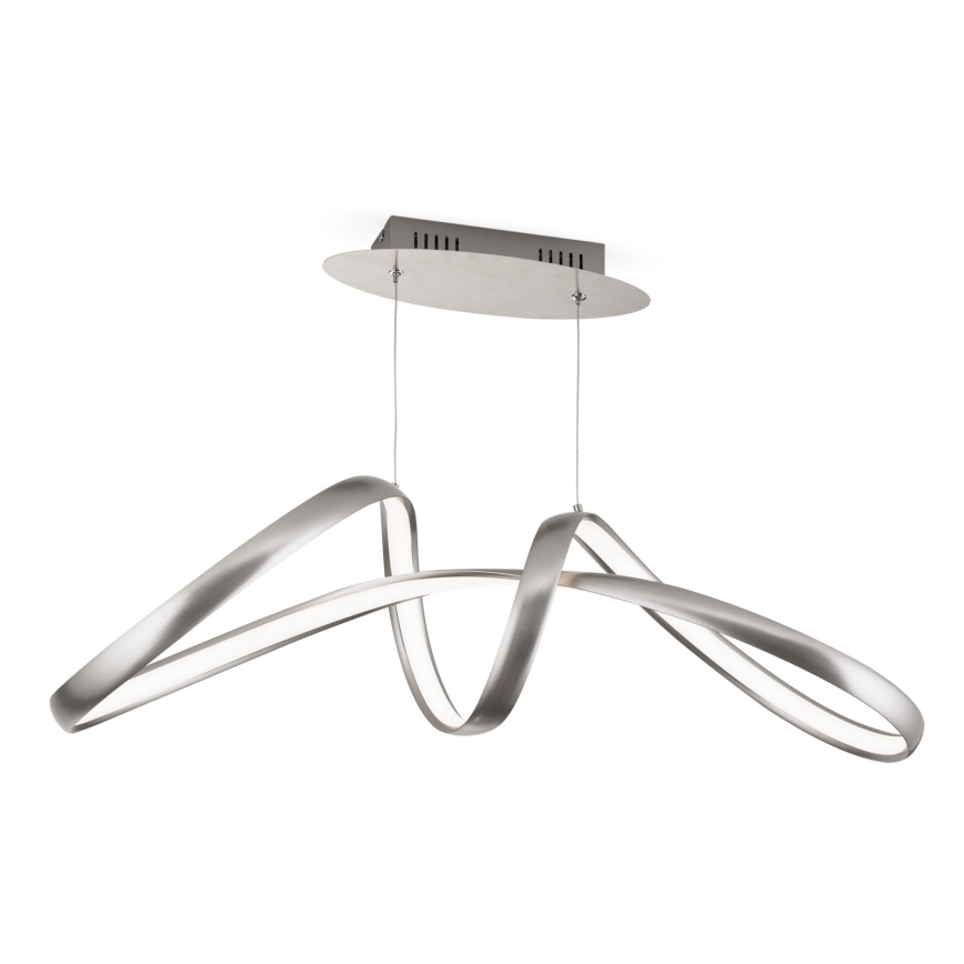 LED Aptumšojama lustra ar auklu CIRCUS LED/36W/230V sudraba