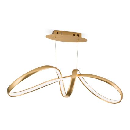 LED Aptumšojama lustra ar auklu CIRCUS LED/36W/230V zelta