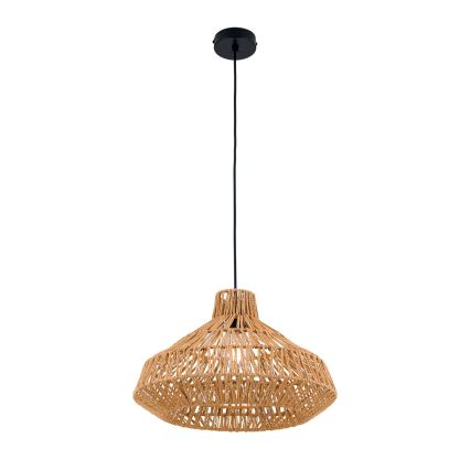 Lustra ar auklu BASKET 1xE27/40W/230V d. 40 cm kaņepes