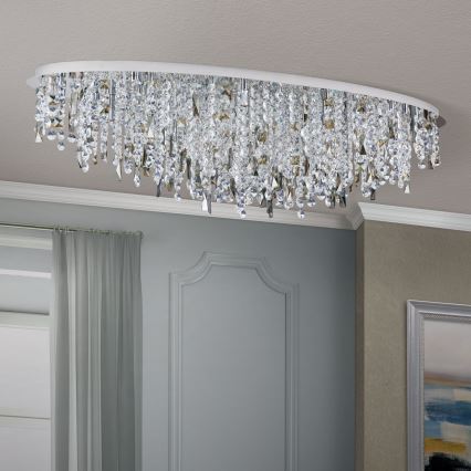 Kristāla griestu lampa CRYSTALRIVER 21xG9/40W/230V spīdīgi hromēts