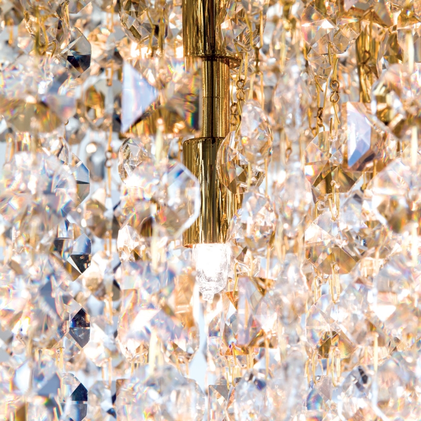 Kristāla griestu lampa CRYSTALRIVER 21xG9/40W/230V zelta