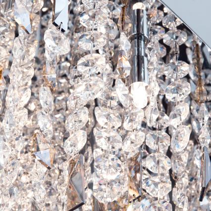 Kristāla lustra ar auklu CRYSTALRIVER 21xG9/40W/230V spīdīgi hromēts