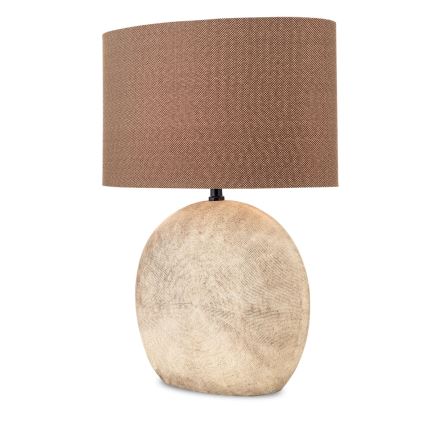 Galda lampa ETHNO 1xE27/60W/230V keramika brūna/bēša