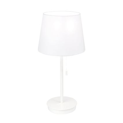 Galda lampa ar USB portu LUDWIG 1xE27/40W/230V 50 cm balta