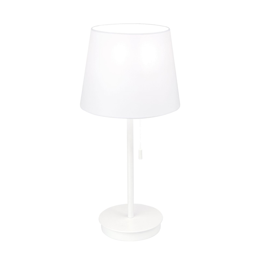 Galda lampa ar USB portu LUDWIG 1xE27/40W/230V 50 cm balta