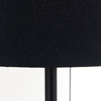Galda lampa ar USB portu LUDWIG 1xE27/40W/230V 50 cm melna