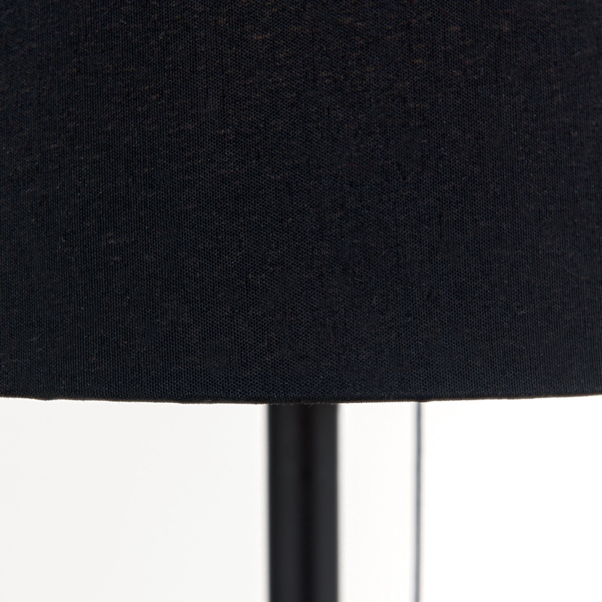 Galda lampa ar USB portu LUDWIG 1xE27/40W/230V 50 cm melna
