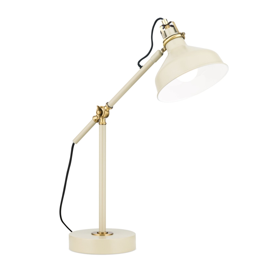 Galda lampa SCHILLER 1xE27/40W/230V krēmkrāsa/bronza