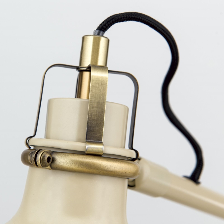 Galda lampa SCHILLER 1xE27/40W/230V krēmkrāsa/bronza