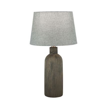 Galda lampa ORCHID 1xE27/40W/230V keramika brūna/pelēka