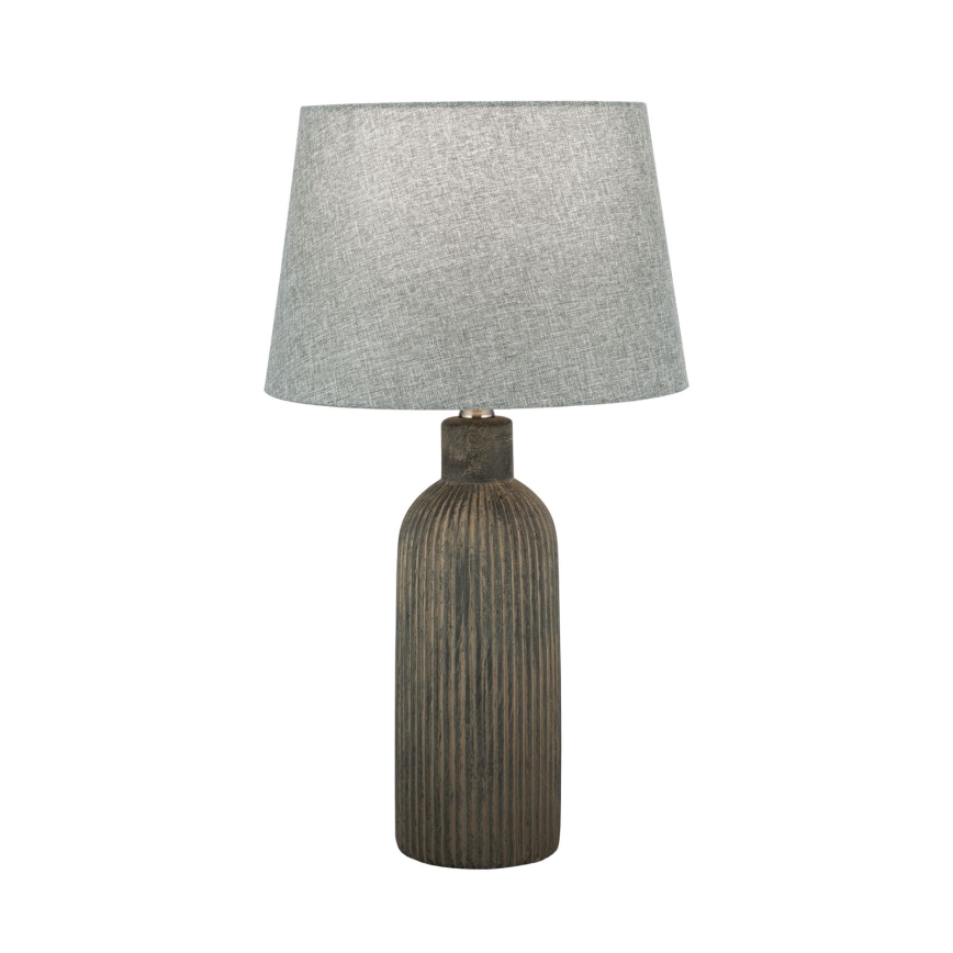 Galda lampa ORCHID 1xE27/40W/230V keramika brūna/pelēka