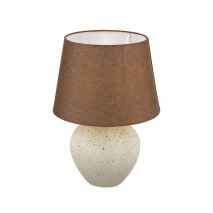 Galda lampa MASAI 1xE27/40W/230V keramika brūna/bēša