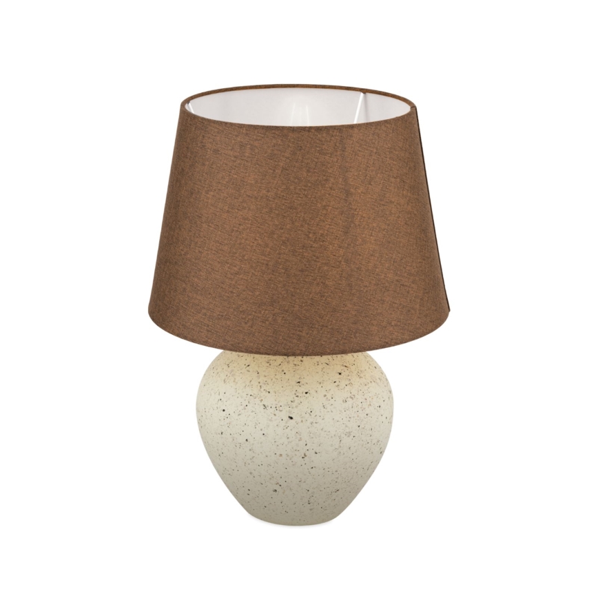Galda lampa MASAI 1xE27/40W/230V keramika brūna/bēša
