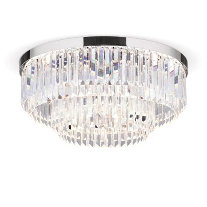 LED Aptumšojama kristāla griestu lampa PRISM LED/80W/230V d. 55 cm spīdīgi hromēts