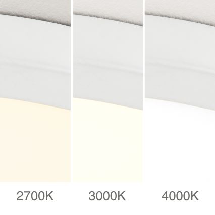 DISC LED griestu lampa ar regulējamu spilgtumu, LED/30W/230V, 2700/3000/4000K, Ø 40 cm, balta