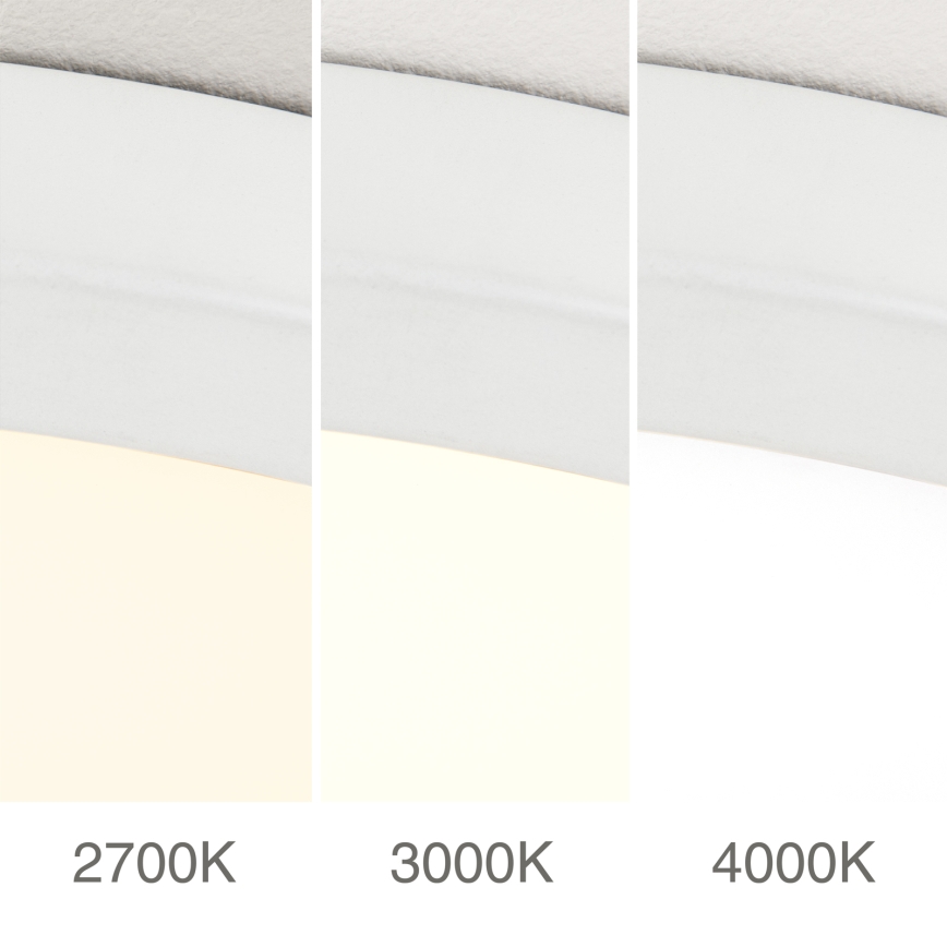 DISC LED griestu lampa ar regulējamu spilgtumu, LED/30W/230V, 2700/3000/4000K, Ø 40 cm, balta