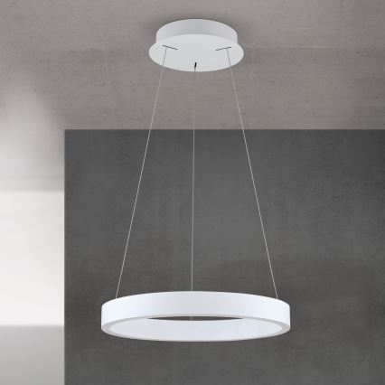 LED lustra ar regulējamu spilgtumu uz vada KOLK LED/40W/230V 2700/3000/4000K Ø40 cm balta