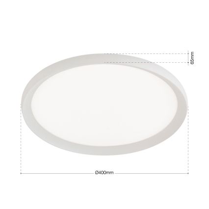 LED griestu gaismeklis KANT LED/30W/230V 2700/3000/4000K Ø 40 cm balts