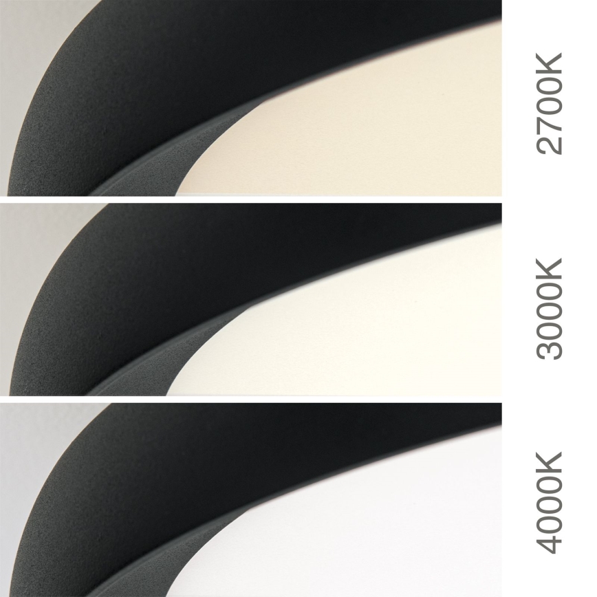 LED griestu gaismeklis KANT LED/30W/230V 2700/3000/4000K pr. 40 cm melns