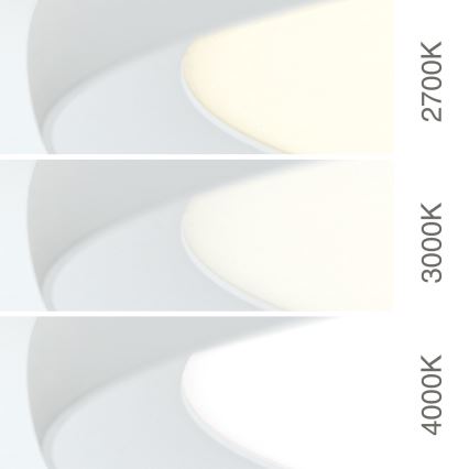 LED griestu gaismeklis KANT LED/50W/230V 2700/3200/4000K Ø 60 cm balts