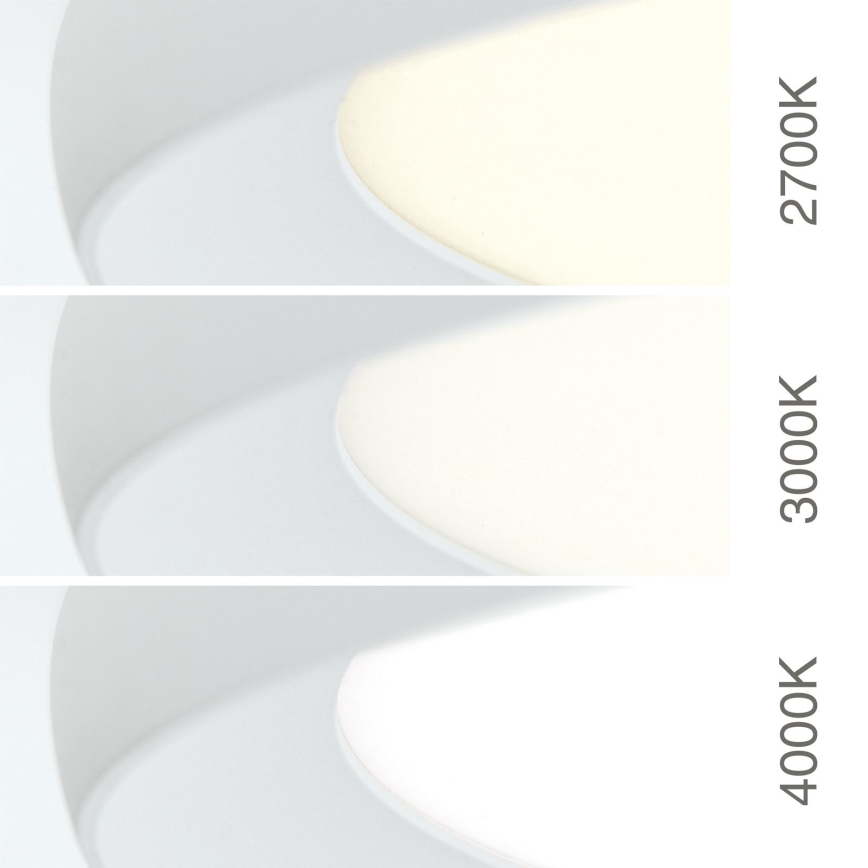LED griestu gaismeklis KANT LED/50W/230V 2700/3200/4000K Ø 60 cm balts