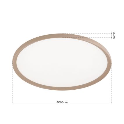 LED griestu gaismeklis KANT LED/50W/230V 2700/3000/4000K Ø 60 cm bēša
