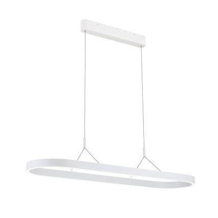 LED lustra uz troses CARRARA LED/80W/230V, ar izvēlējamu krāsu temperatūru 2700/3000/4000K, balta