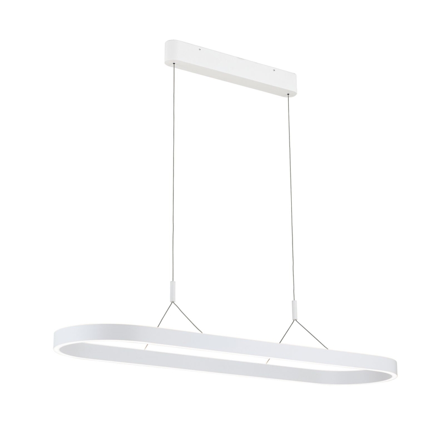 LED lustra uz troses CARRARA LED/80W/230V, ar izvēlējamu krāsu temperatūru 2700/3000/4000K, balta