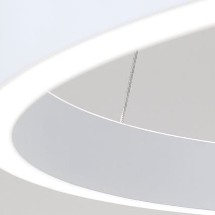 LED regulējama lustra ar kabeli KOLK LED/60W/230V 2700/3000/4000K pr. 60 cm balta