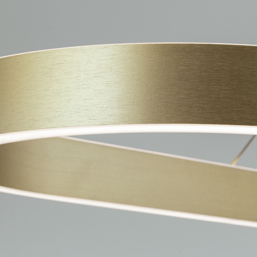 LED lustra uz troses CARRARA LED/80W/230V 2700/3000/4000K zelta krāsā