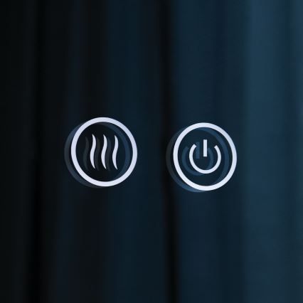 Sienas spogulis vannas istabai ar apgaismojumu un apsildi FOCUS LED/30W/230V 3000/4200/6000K Ø 100 cm IP44