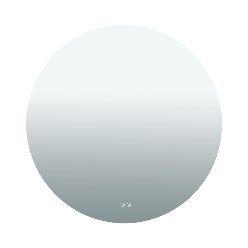 LED vannas istabas apsildāms sienas spogulis ar apgaismojumu FOCUS LED/27W/230V 3000/4200/6000K diam. 80 cm IP44