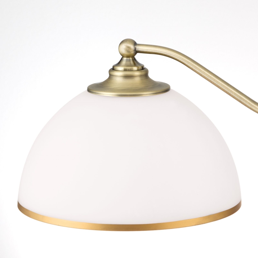 Lustra ar ķēdi OLD LAMP 3xE27/40W/230V d. 65 cm balta/misiņš