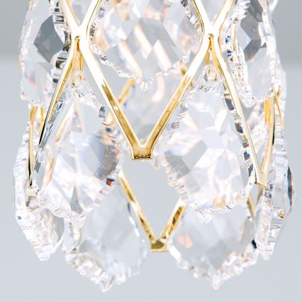 Lustra uz kabeļa RITA 1xG9/40W/230V zelta krāsā