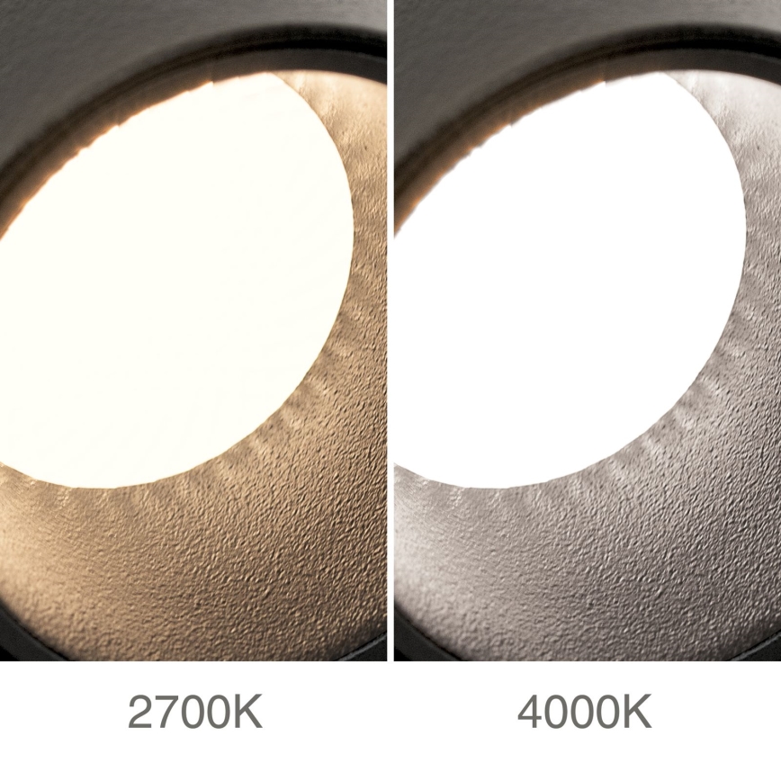 LED aptumšojama lādējama skārienjūtīga sienas punktlampa LUXY LED/1W/5V 2200 mAh 2700/3000/4000K melna