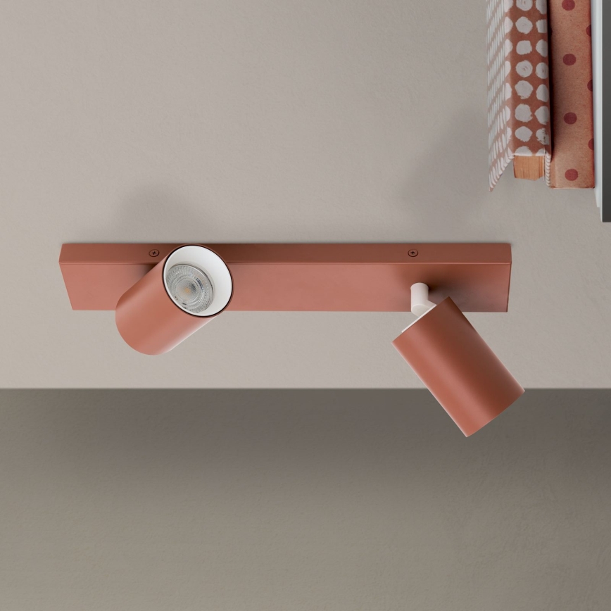 PENN virziena gaismeklis 2xGU10/13W/230V ķieģeļkrāsas