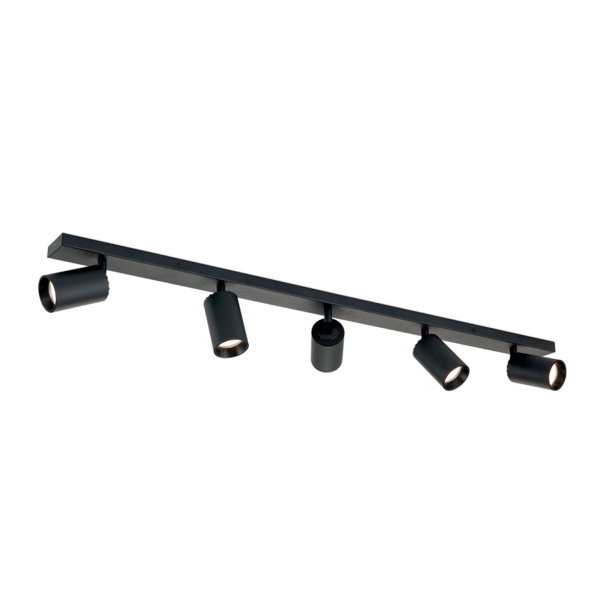 Punktveida gaismeklis SEAN 5xGU10/13W/230V melns