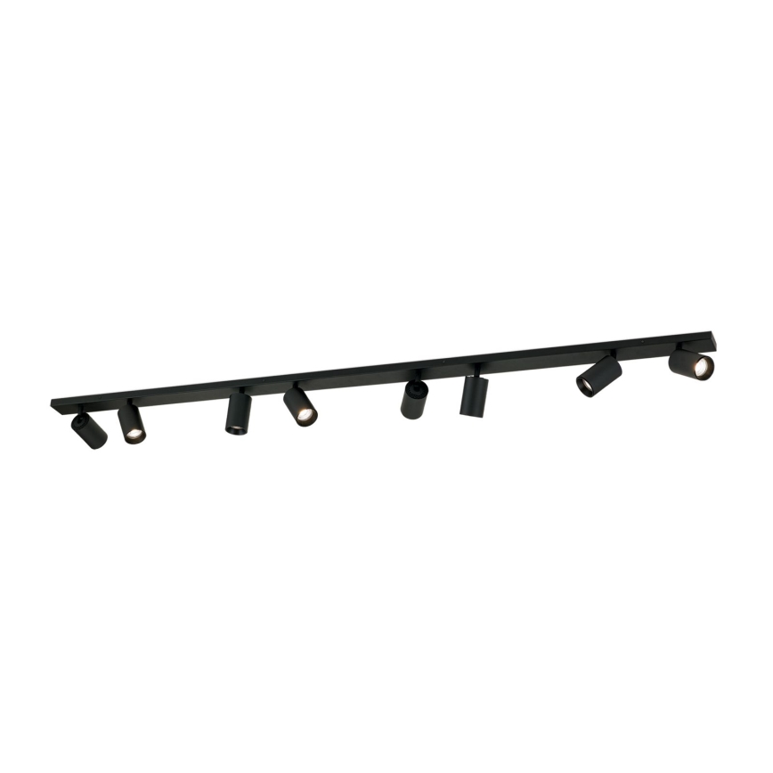punktveida gaismeklis SEAN 8xGU10/13W/230V melns