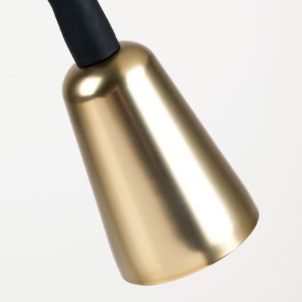 Aptumšojama elastīga galda lampa DOTTY 1xGU10/10W/230V melna/misiņš