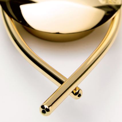 Sienas gaismeklis CARLA 2xG9/28W/230V zelta apdare