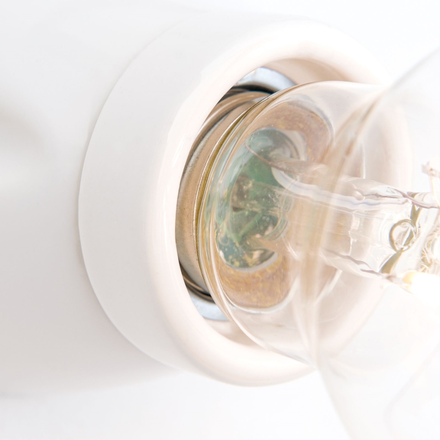 Sienas gaismeklis FROST 1xE27/60W/230V balts