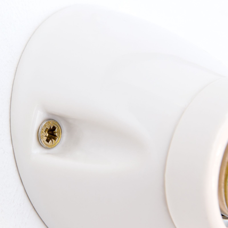 Sienas gaismeklis FROST 1xE27/60W/230V balts