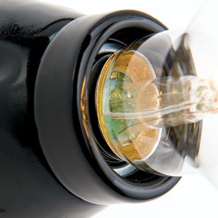 Sienas gaismeklis FROST 1xE27/60W/230V melns