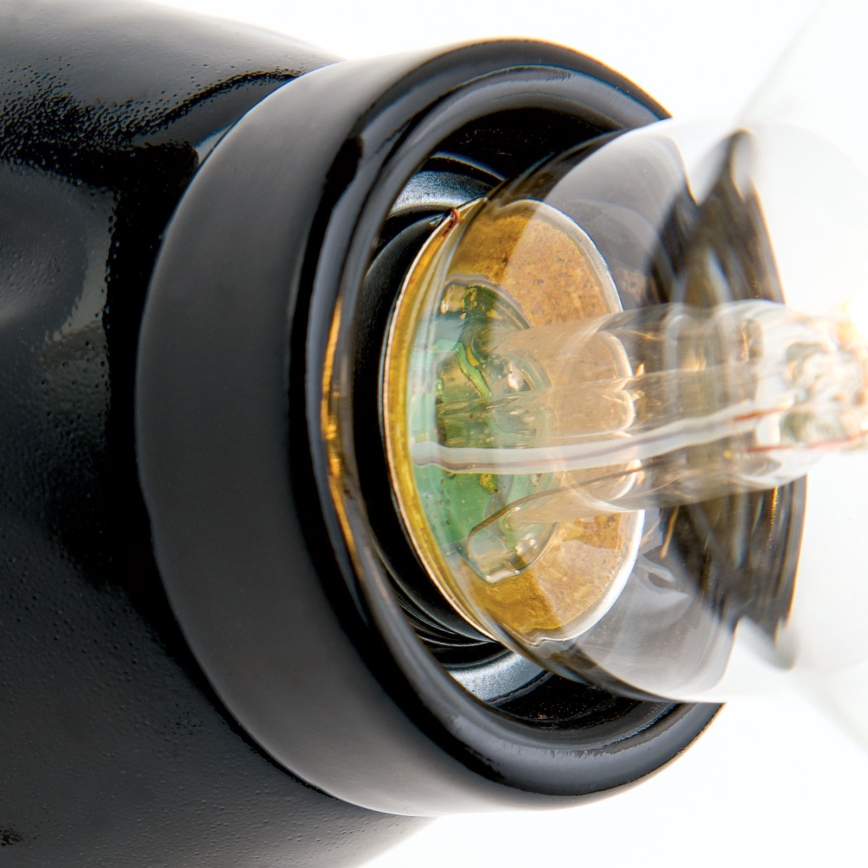 Sienas gaismeklis FROST 1xE27/60W/230V melns